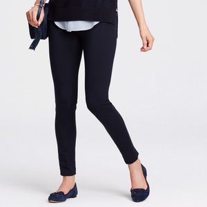 Ann Taylor NAVY Side Zip Skinny Pants